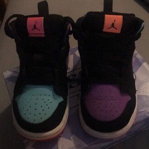 Little girls Nike air Jordan’s.